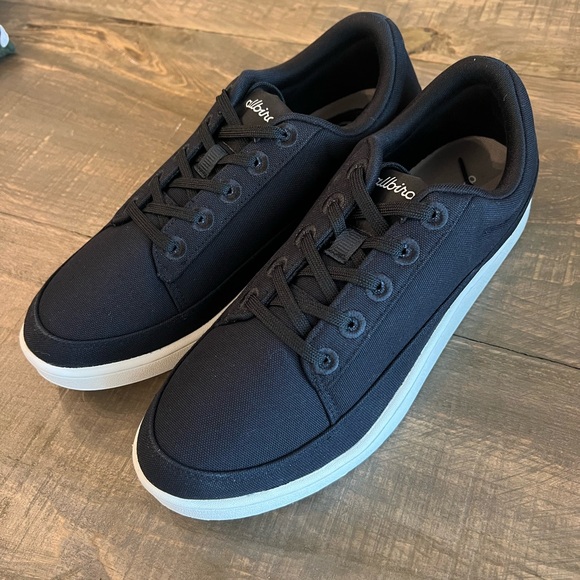 ALLBIRDS Men’s Black Canvas Pacers Sneakers Size 10 NWOB - Picture 1 of 5